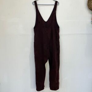 We The Free Burgundy overalls